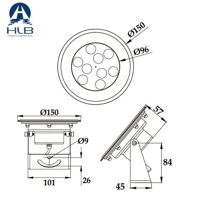 12V Submersible Spot Light